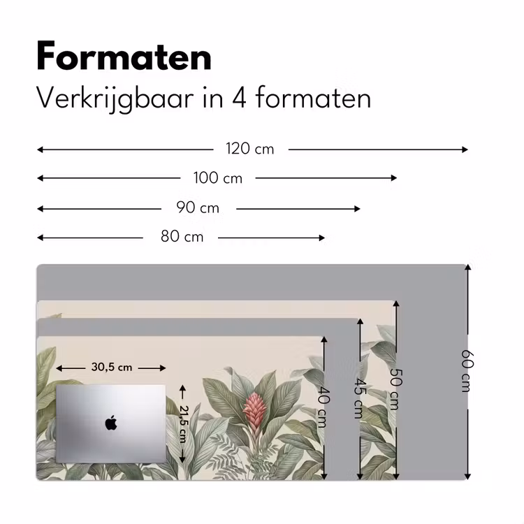 Bureau onderlegger - Tropisch - Planten - Modern - Groen — 8