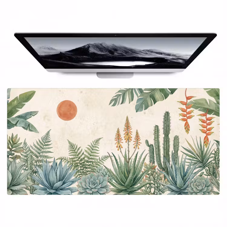Bureau onderlegger - Woestijn - Planten - Groen — 1