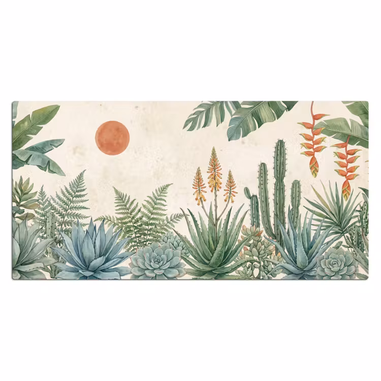 Bureau onderlegger - Woestijn - Planten - Groen — 2