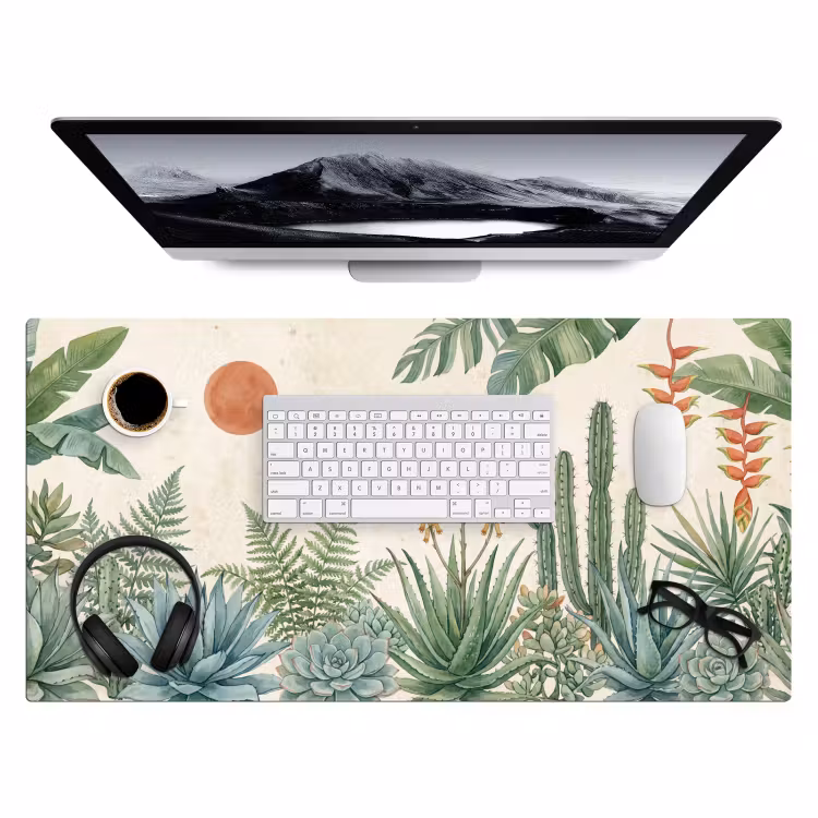 Bureau onderlegger - Woestijn - Planten - Groen — 4