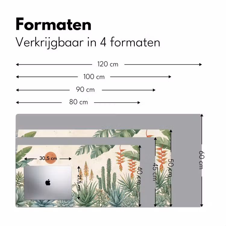 Bureau onderlegger - Woestijn - Planten - Groen — 8