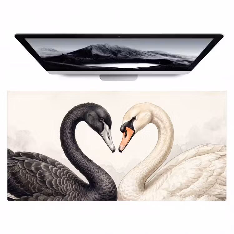 Bureau onderlegger - Zwanen - Hartvorm - Dieren — 1