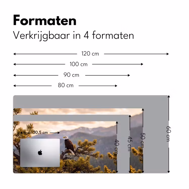 Bureau onderlegger - Zeearend - Boom - Bergen - Groen — 8