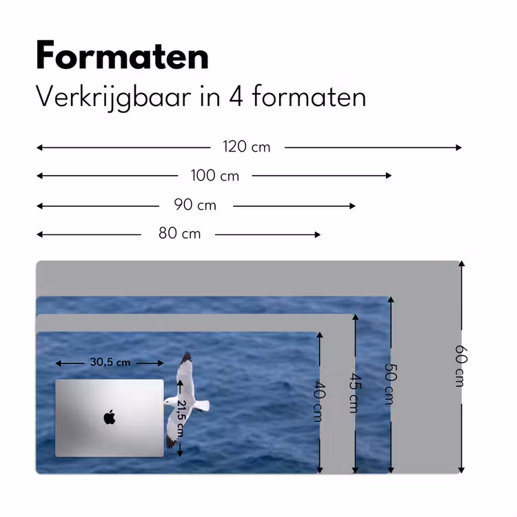 Bureau onderlegger - Zeemeeuw - Oceaan - Blauw — 8