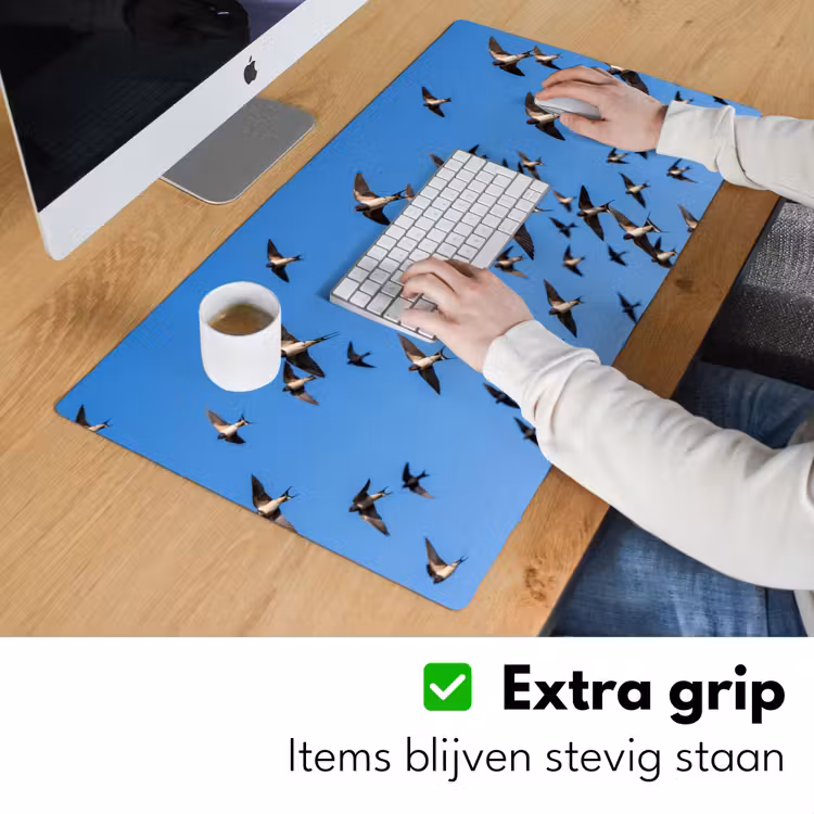 Bureau onderlegger - Zwaluwen - Vliegen - Blauw — 6