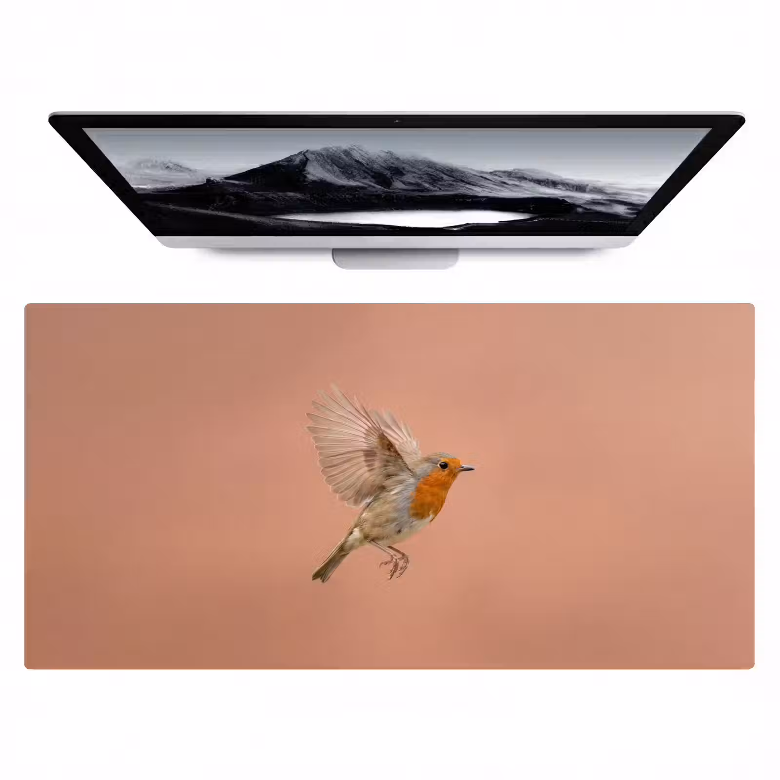 Bureau onderlegger - Roodborst - Natuur - Roze — 1