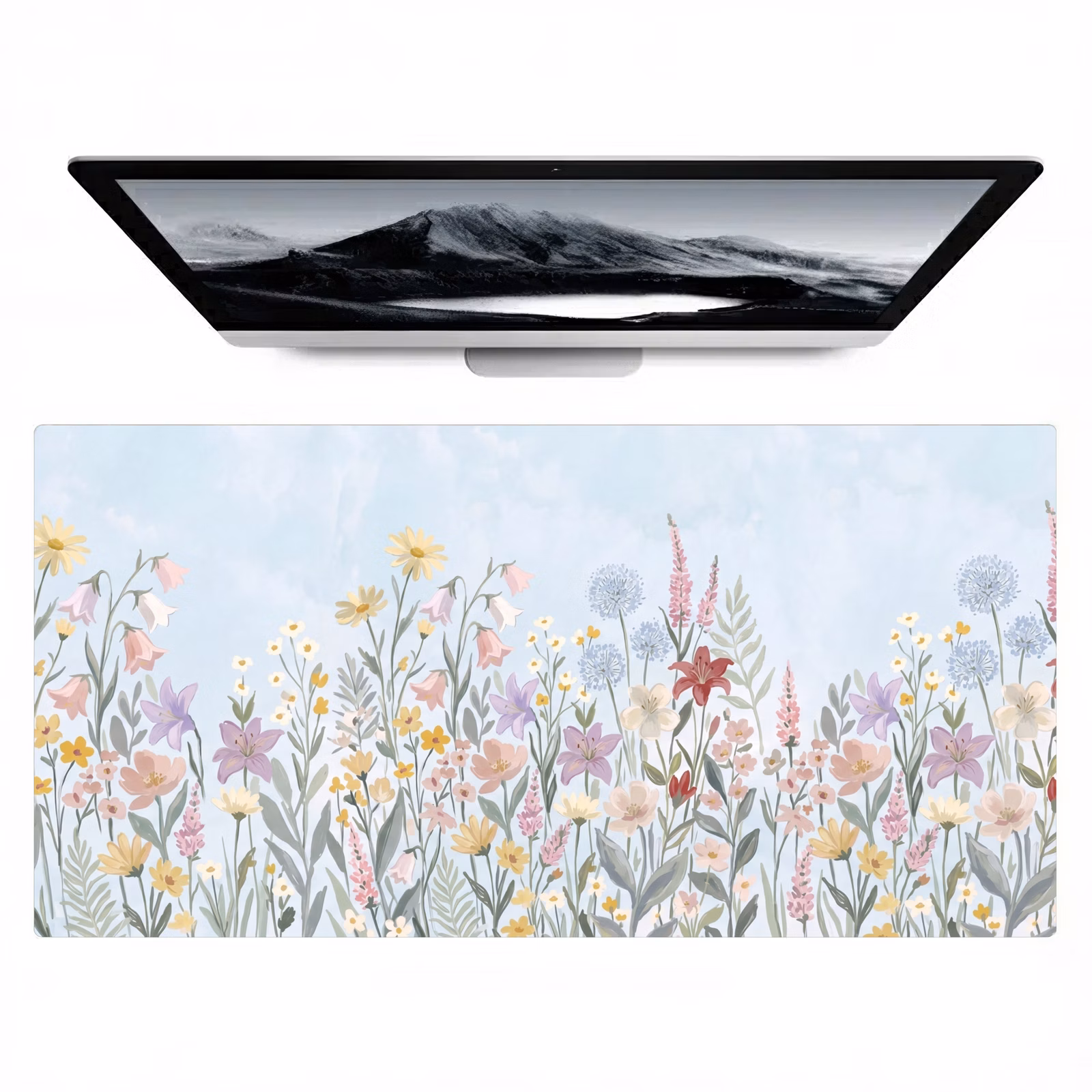 Bureau onderlegger - Weidebloemen - Illustratie - Kleurrijk — 1