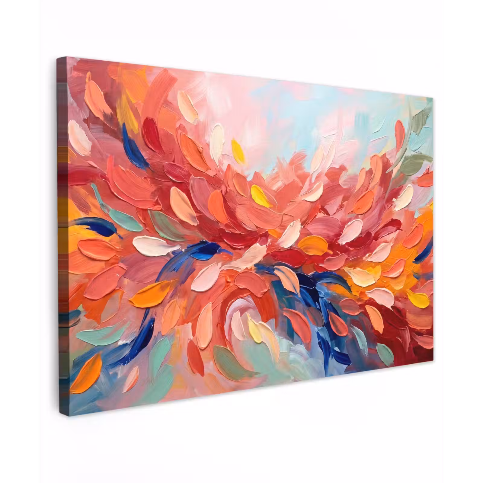 Canvas schilderij - Bloemen - Abstract - Kunst - Modern — 1