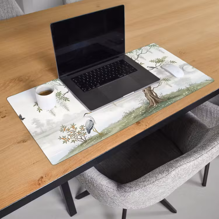 Bureau onderlegger - Reiger - Landschap - Groen — 3