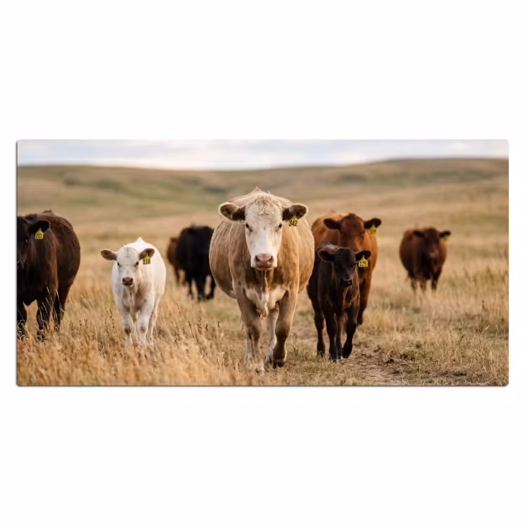 Bureau onderlegger - Runderen - Kudde - Landschap - Weide - Rustig — 2