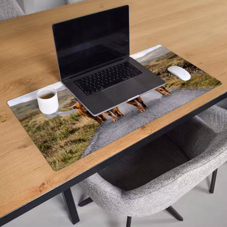 Bureau onderlegger - Schotse Hooglanders - Weg - Landschap - Kudde — 3