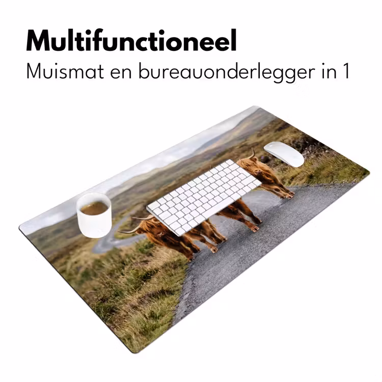 Bureau onderlegger - Schotse Hooglanders - Weg - Landschap - Kudde — 7