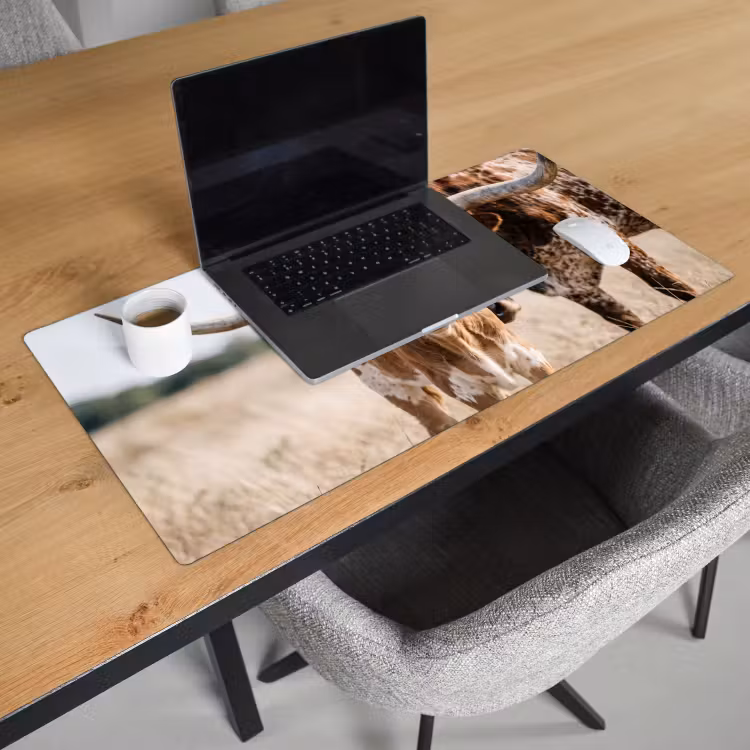 Bureau onderlegger - Texas Longhorn - Kalf - Weide - Dieren — 3