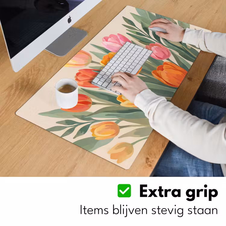 Bureau onderlegger - Tulpen - Abstract - Kleurrijk — 6