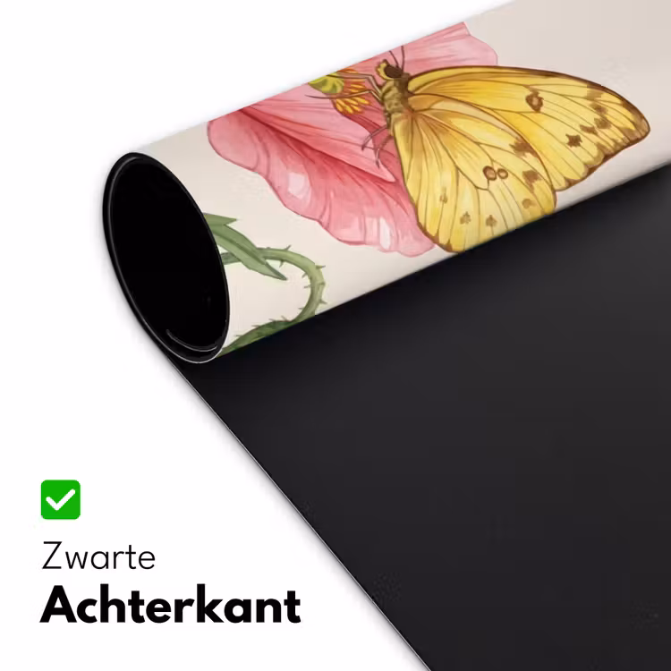 Bureau onderlegger - Vlinders - Klaprozen - Illustratie - Kleurrijk — 5