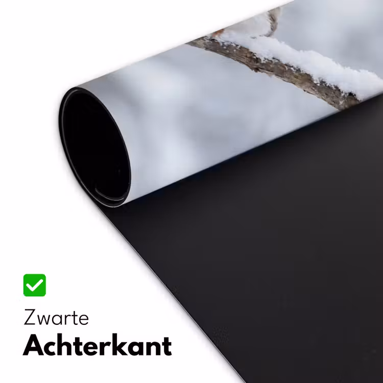 Bureau onderlegger - Vogeltje - Sneeuw - Tak - Winter - Zacht — 5