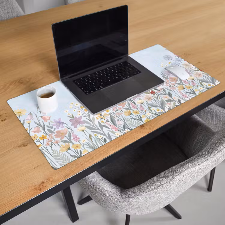 Bureau onderlegger - Weidebloemen - Illustratie - Kleurrijk — 3