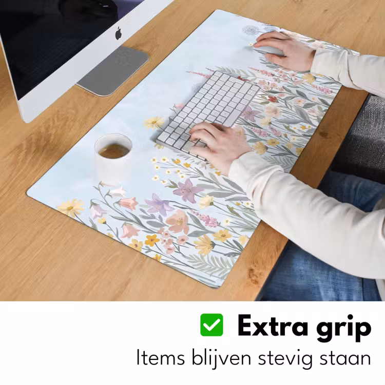 Bureau onderlegger - Weidebloemen - Illustratie - Kleurrijk — 6