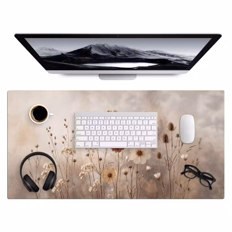 Bureau onderlegger - Wilde bloemen - Botanisch - Vintage - Natuur - Rustiek — 4