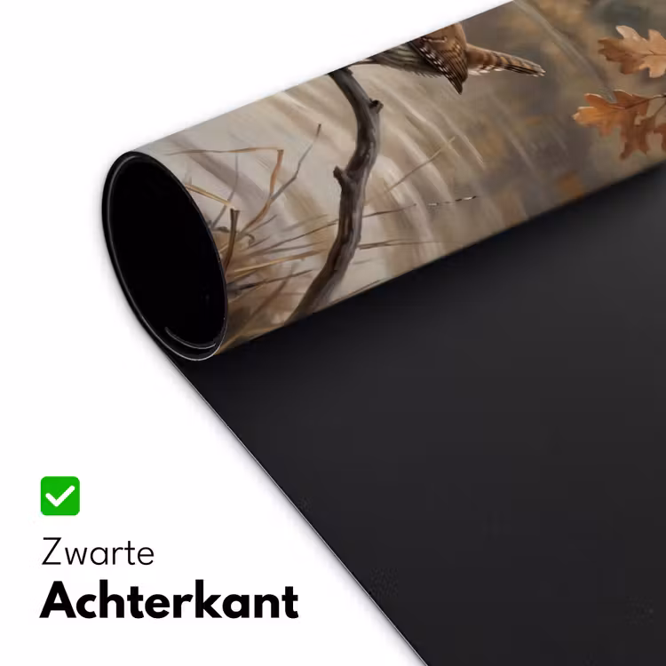 Bureau onderlegger - Winterkoninkje - Tak - Rivier - Natuur - Sfeervol — 5
