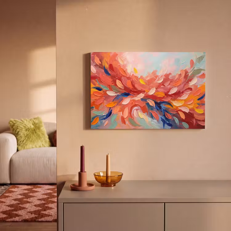 Canvas schilderij - Bloemen - Abstract - Kunst - Modern — 2
