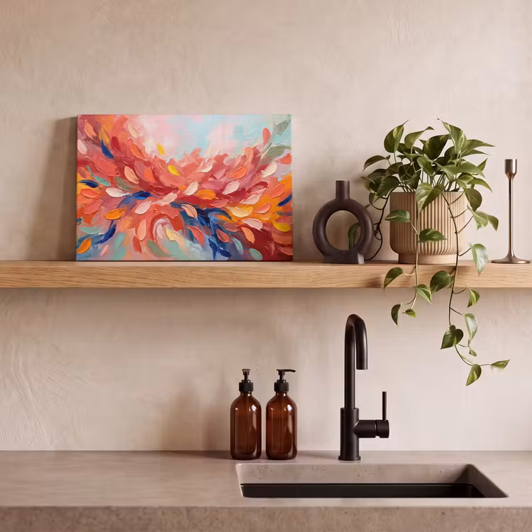 Canvas schilderij - Bloemen - Abstract - Kunst - Modern — 3