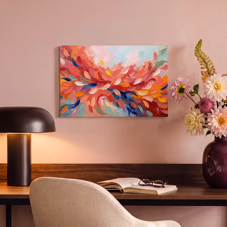 Canvas schilderij - Bloemen - Abstract - Kunst - Modern — 4