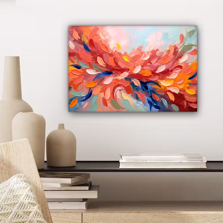 Canvas schilderij - Bloemen - Abstract - Kunst - Modern — 5