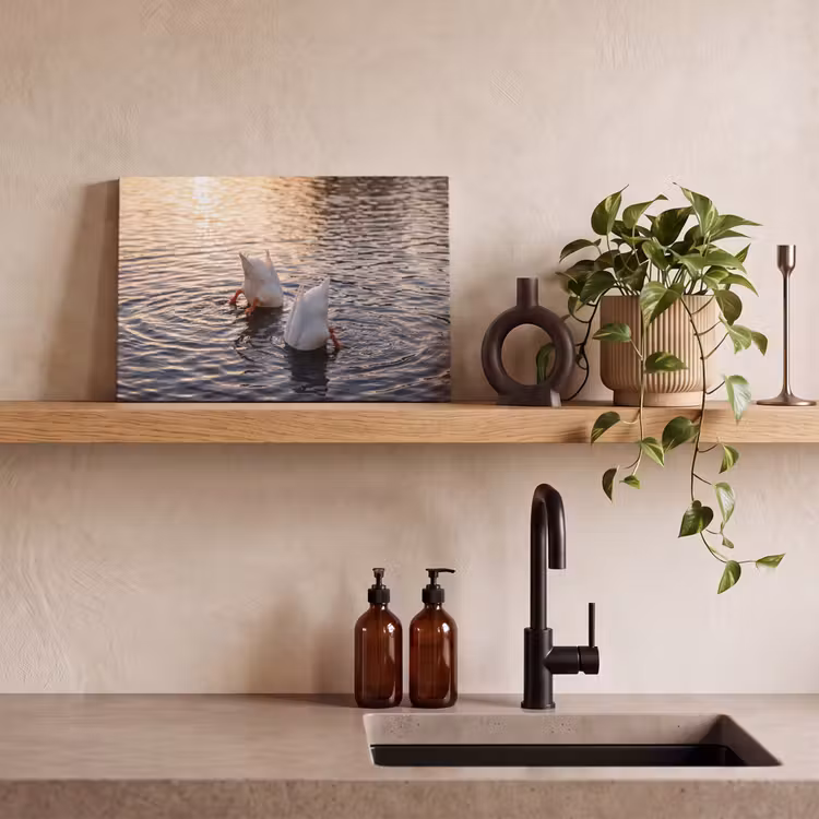 Canvas schilderij - Eenden - Water - Natuur — 3