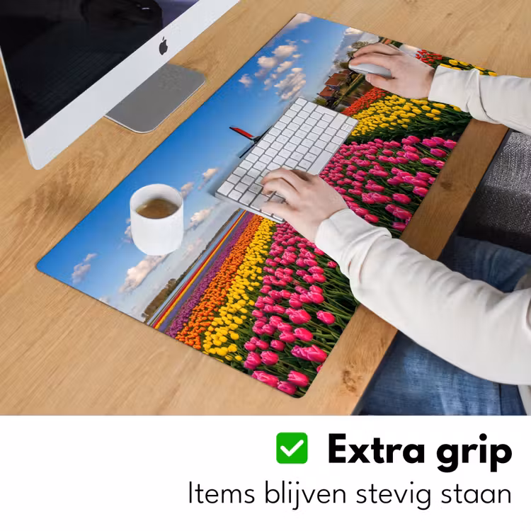 Bureau onderlegger - Tulpen - Holland - Molen - Kleurrijk — 6
