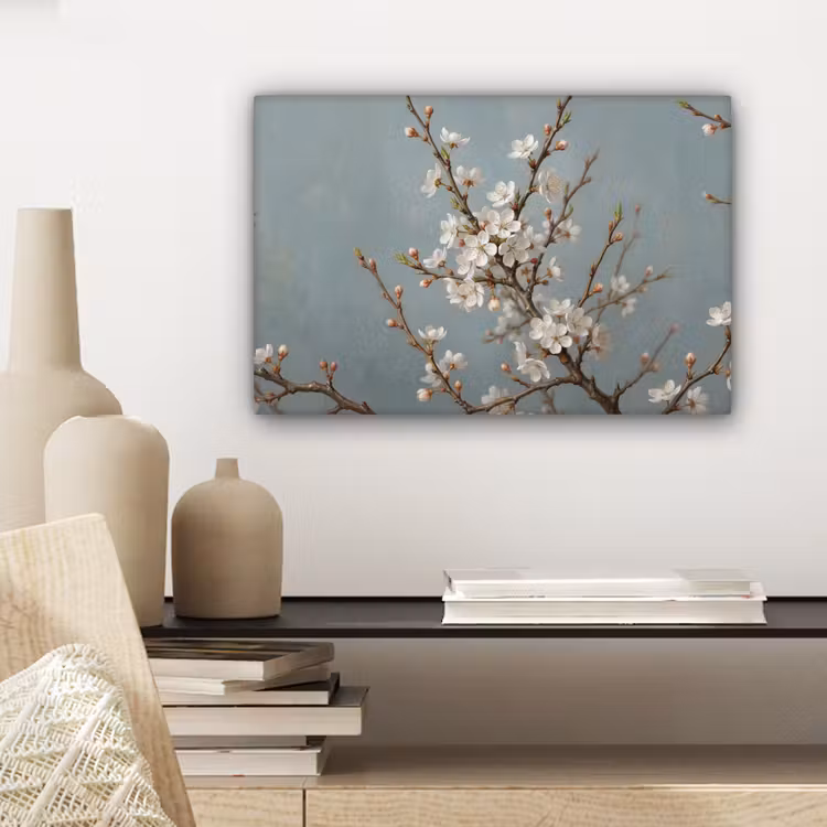Canvas schilderij - Botanisch - Stilleven - Blauw — 5