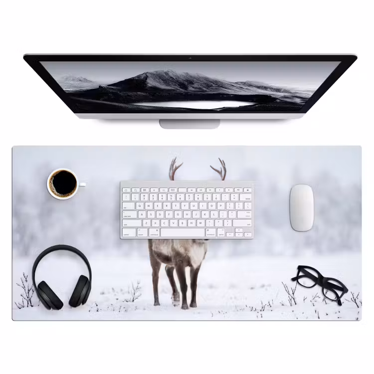 Bureau onderlegger - Rendier - Gewei - Toendra - Sneeuw - Wild — 4