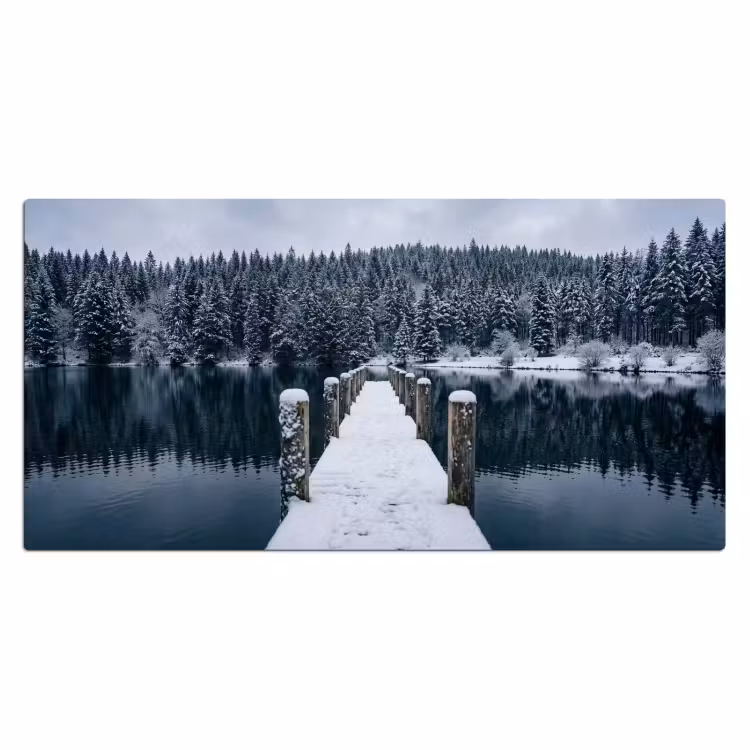 Bureau onderlegger - Steiger - Meer - Sneeuw - Bergen - Rustgevend — 2