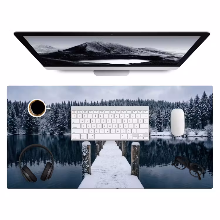 Bureau onderlegger - Steiger - Meer - Sneeuw - Bergen - Rustgevend — 4