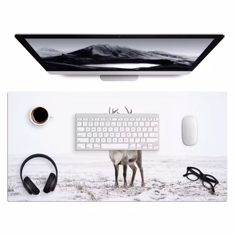 Bureau onderlegger - Rendier - Gewei - Sneeuw - Winter — 4