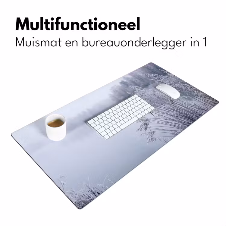 Bureau onderlegger - Riet - Bevroren - Winter - Natuur — 7