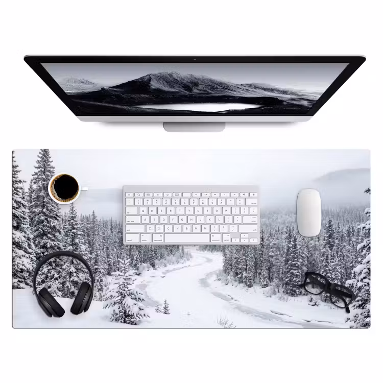Bureau onderlegger - Rivier - Bevroren - Landschap - Winter — 4
