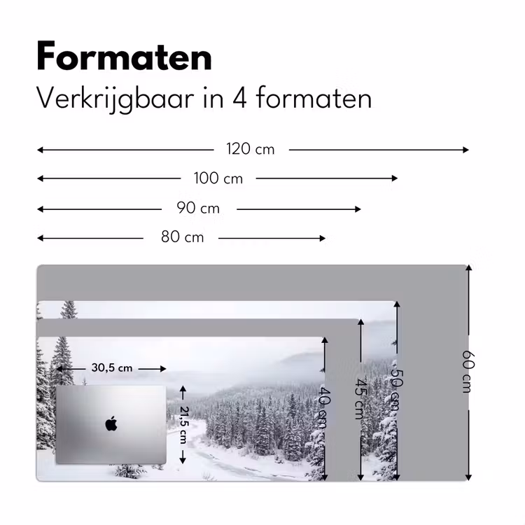Bureau onderlegger - Rivier - Bevroren - Landschap - Winter — 8