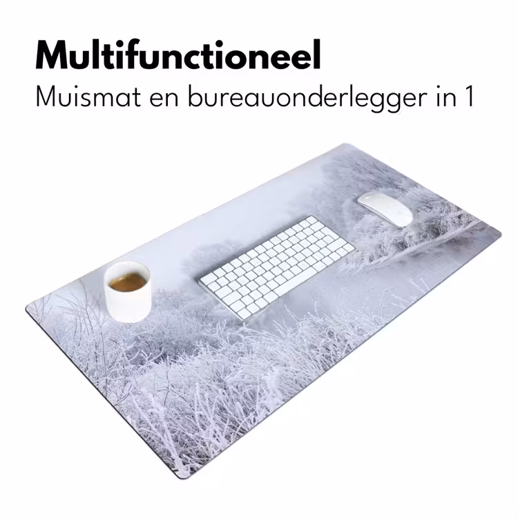 Bureau onderlegger - Rivier - Sneeuw - Bos - Winter - Schilderachtig — 7