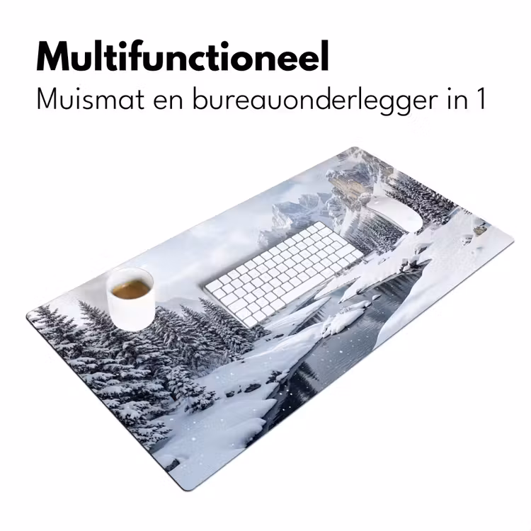 Bureau onderlegger - Sneeuwlandschap - Bergen - Rivier - Winter — 7