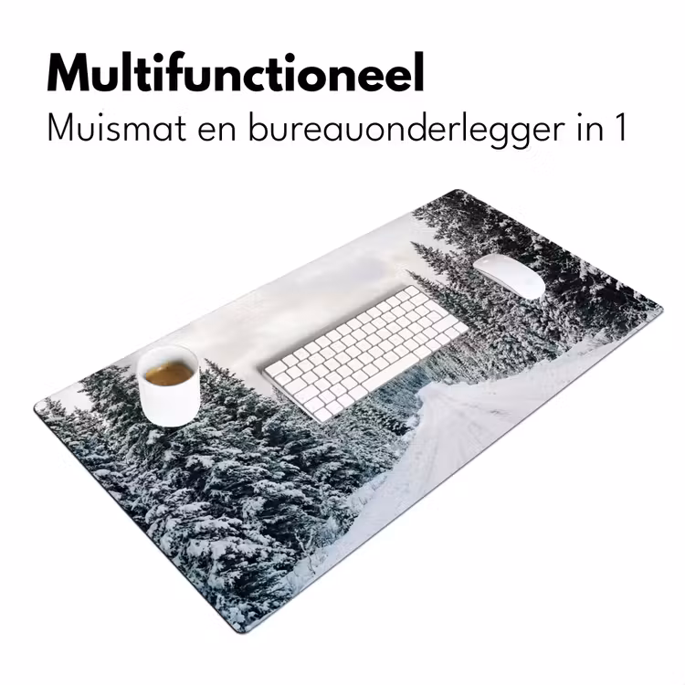 Bureau onderlegger - Weg - Sneeuw - Naaldbos - Winter - Avontuurlijk — 7