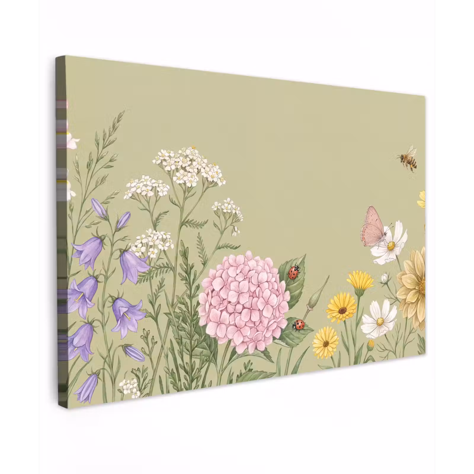 Canvas schilderij - Botanisch - Bloemen - Kleurrijk — 1