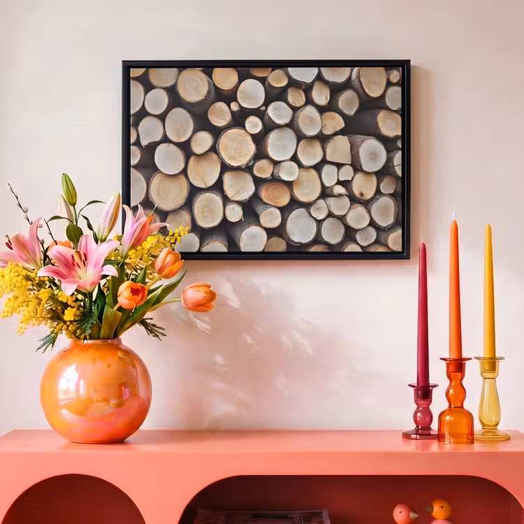Canvas met lijst - Hout - Boomstammen - Textuur — 4
