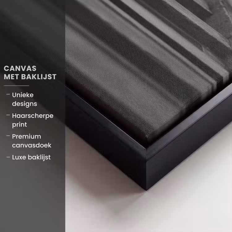 Canvas met lijst - Wijnfles - Glas - Handen - Raam — 5