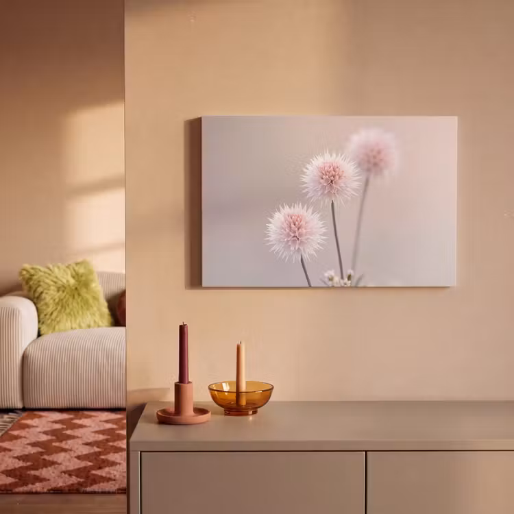 Canvas schilderij - Bloemen - Bollen - Roze — 2