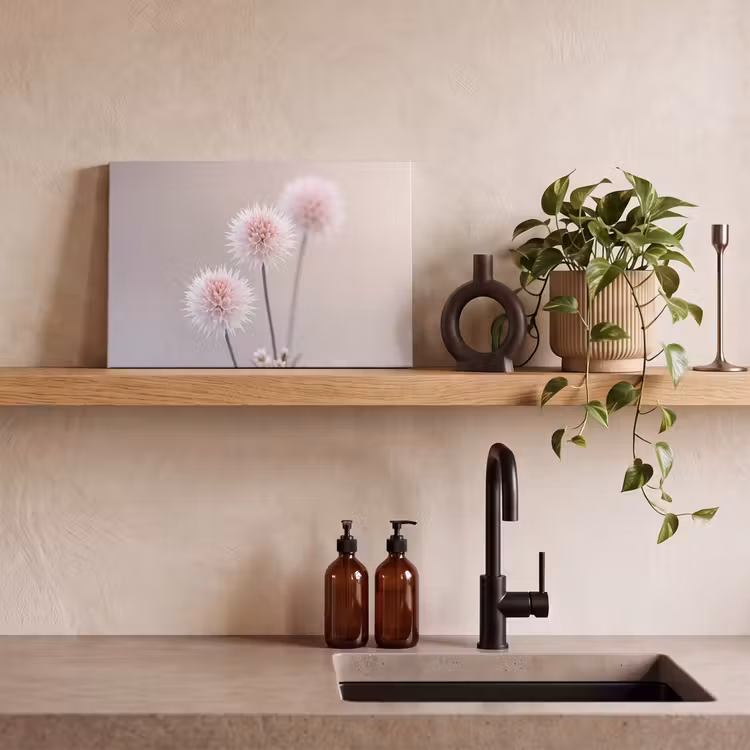 Canvas schilderij - Bloemen - Bollen - Roze — 3