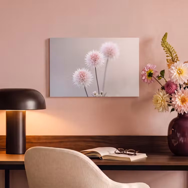 Canvas schilderij - Bloemen - Bollen - Roze — 4
