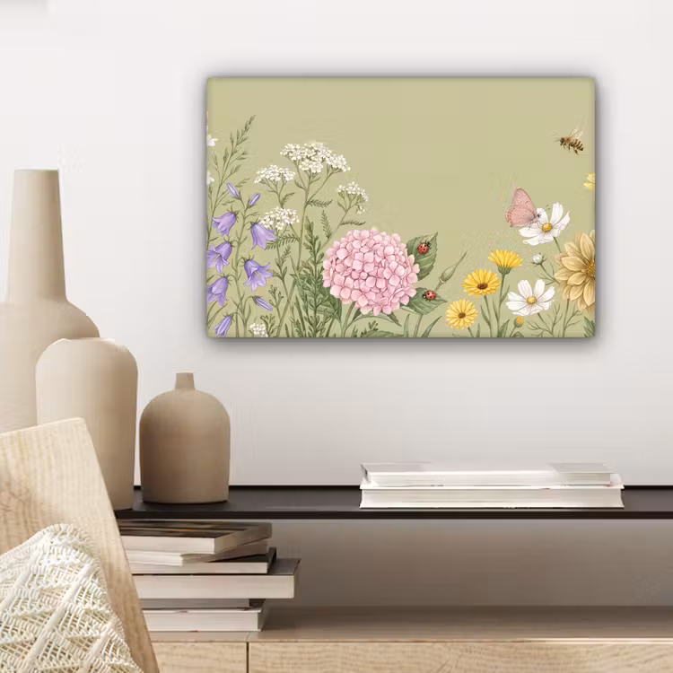 Canvas schilderij - Botanisch - Bloemen - Kleurrijk — 5