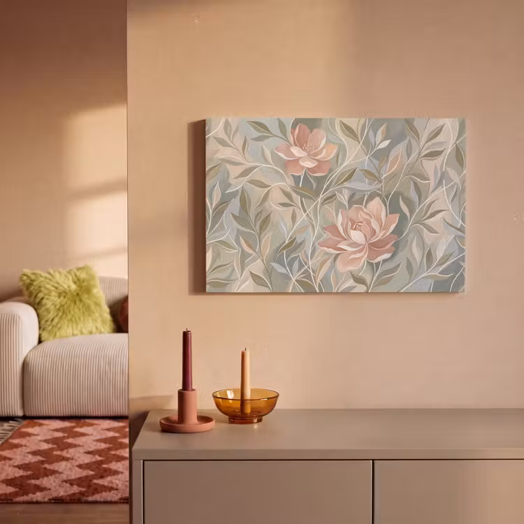 Canvas schilderij - Elegant - Romantiek - Roze — 2