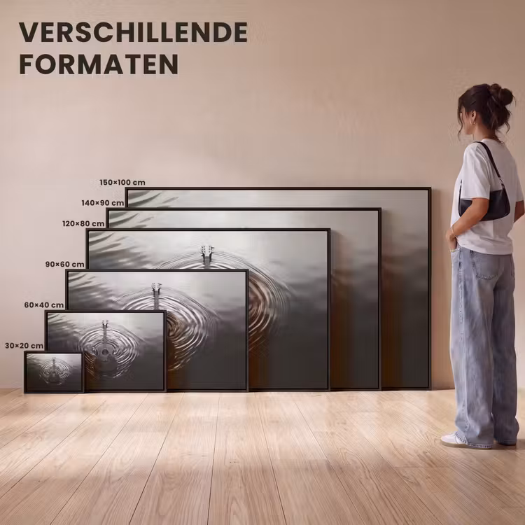 Canvas met lijst - Gitaar - Hout - Water — 7